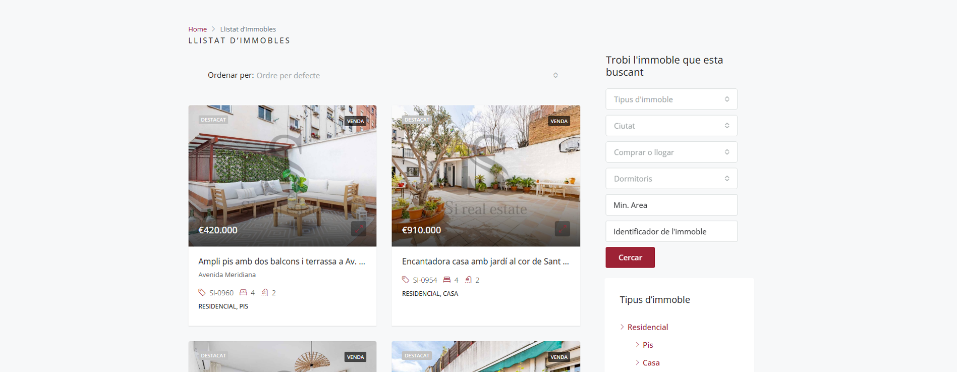 Web immobiliaria