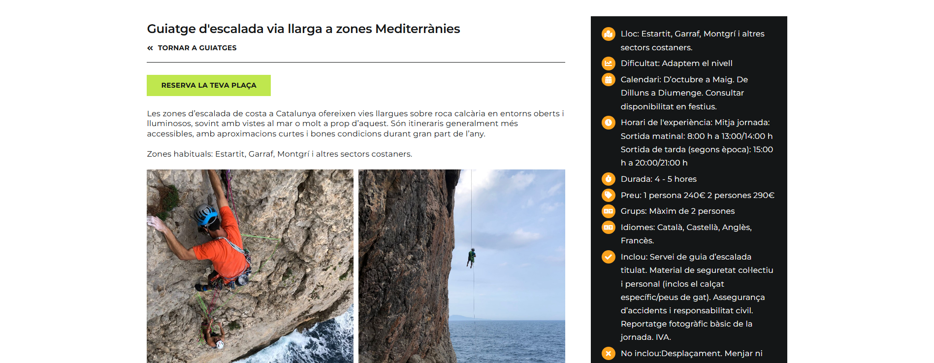 Web d'escalada